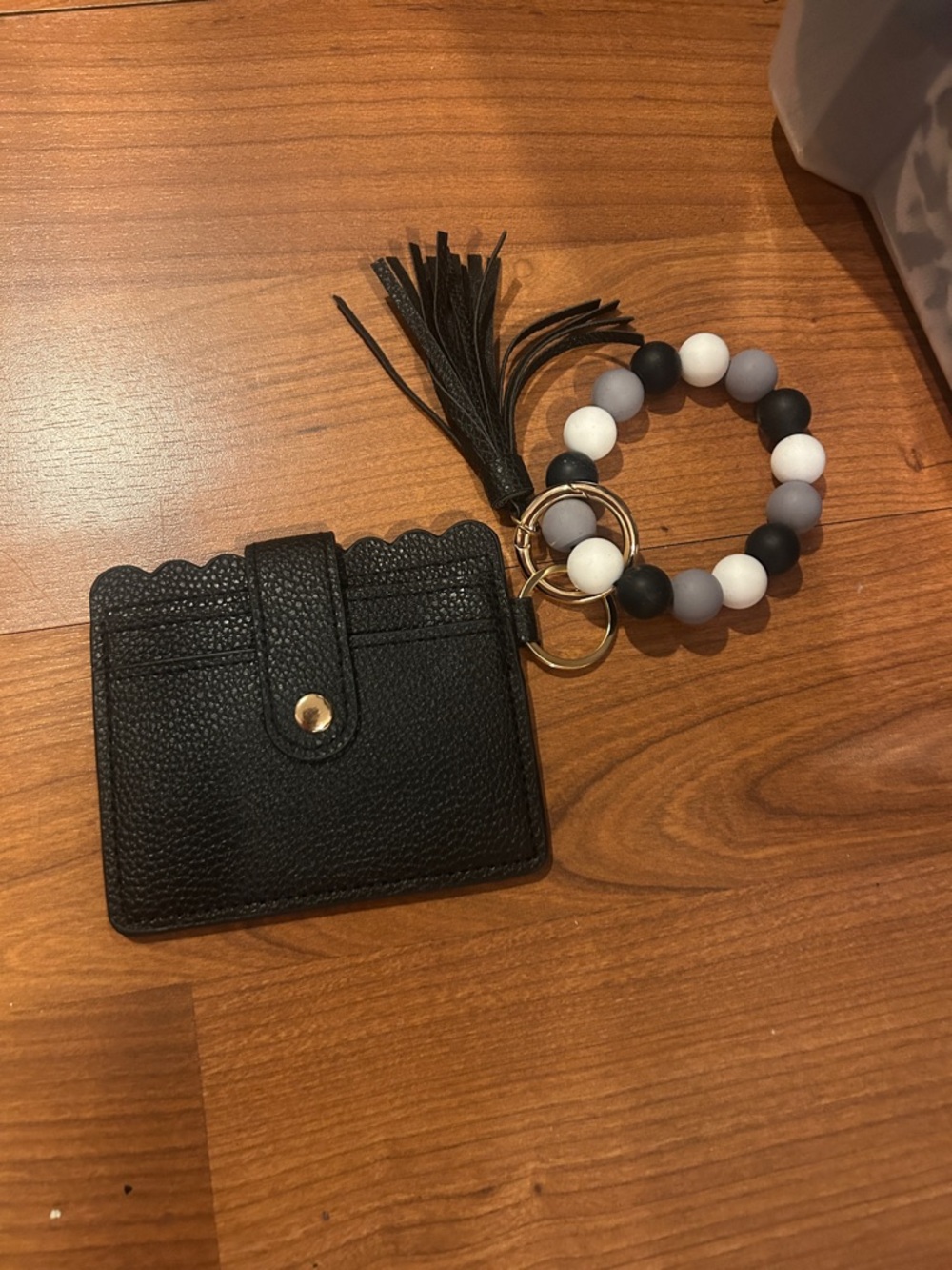 Key ring card holder